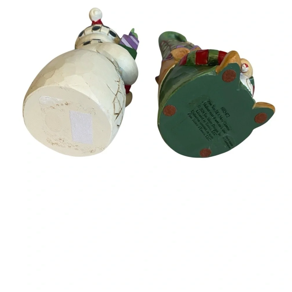 Jim Shore Heartwood Creek Snowman & Elf 2pc Holiday Set